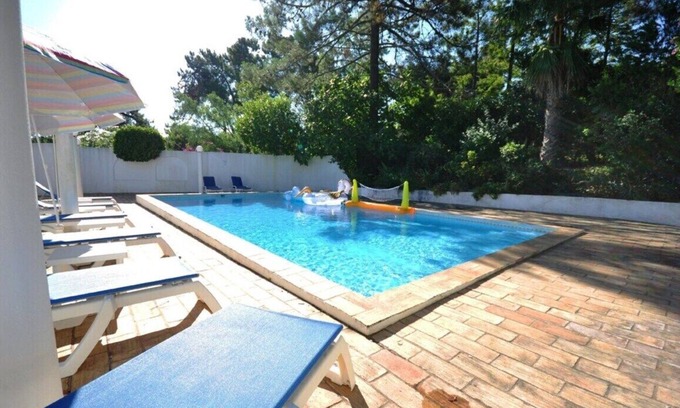 Almancil Villa | Fantastic Outdoor Area, Private Pool, Tennis Court & Golf Practice Facility