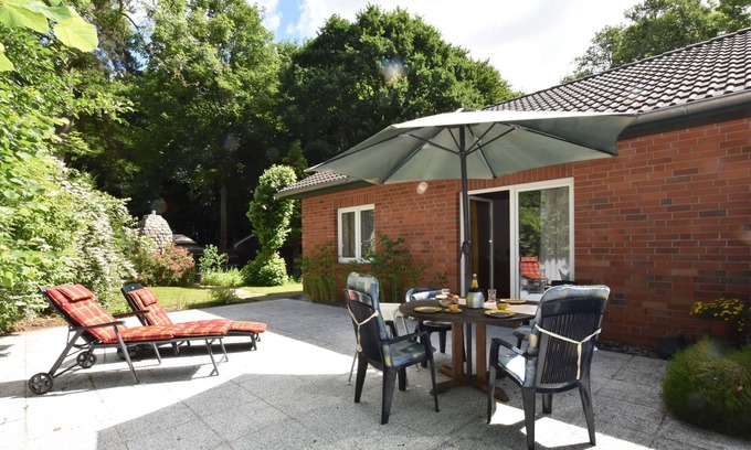 Damshagen House | Farm holiday home in Damshagen with garden seating and sauna