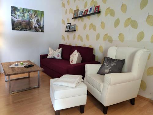 Hohegeiß Apartment | Ferienwohnung Harzluchs mit Balkon & Sauna im Haus