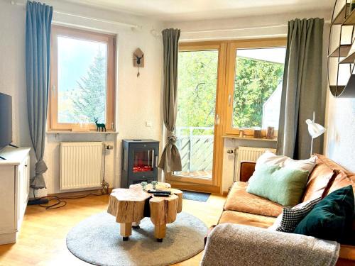 Todtnauberg Apartment | Fewo Tannzäpfle - Nähe Skilift und Loipe Balkon mit Traumblick Sauna im Haus Tiefgarage E-Ladestation