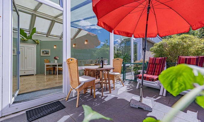 Harrislee Apartment | fewo1846 - Nordlicht - ground floor 3-room apartment with winter garden/terrace
