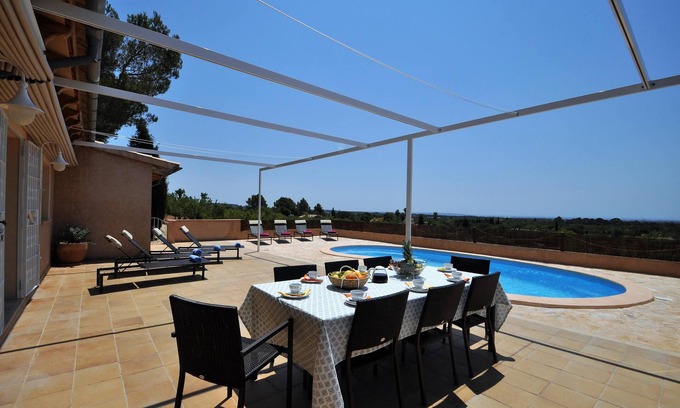 Bunyola Villa | Finca SA NINA in Bunyola. Stunning views, private pool, AACC & BBQ- VILLAONLINE - Free Wifi