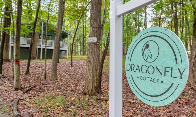 The Woods Cabin | Fireplace, Fire Pit & Resort Amenities