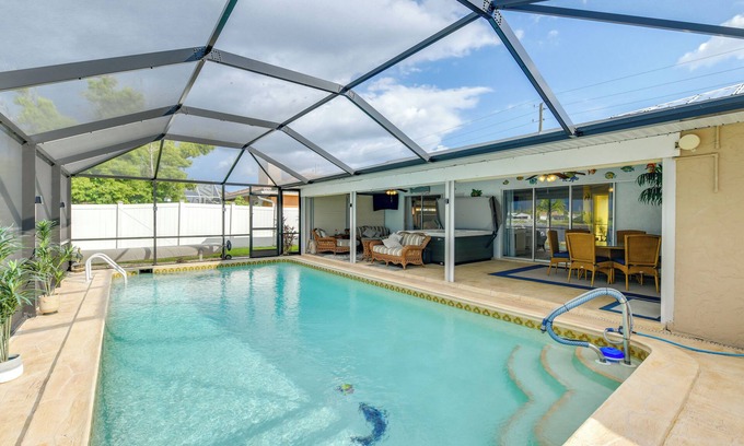 Port Charlotte House | Fish, Swim & Relax: Canal-Front Port Charlotte Gem