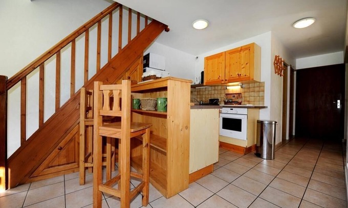 Le Bettaix Apartment | Fitness, sauna, terrace, balcony, parking, tv, 99m², Les Menuires