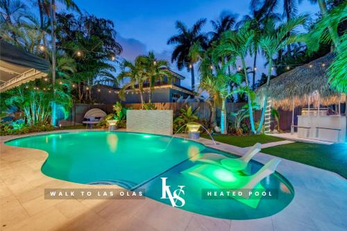 Victoria Park House | Floridita 5Bed 4Bath FTL Paradise with Tiki Hut Heated Pool