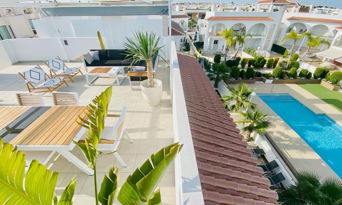 Rojales Apartment | Fortuna Penthouse with roof terrace, AC and pool