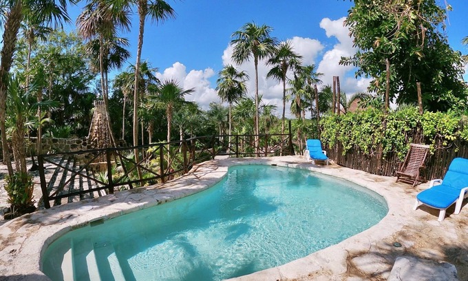 Akumal Villa | Funky and eclectic! Comfortable and private villa, perfect for large groups!