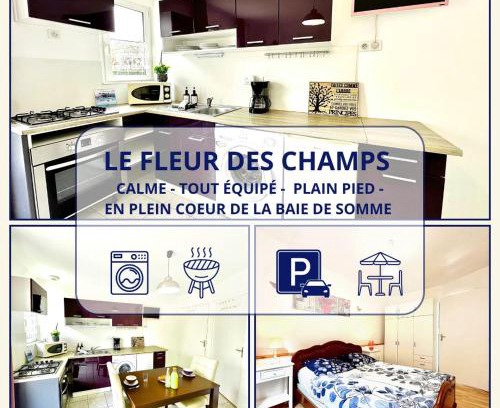 Noyelles-sur-Mer Apartment | Gîte Les Fleurs des Champs - Paisible - Plain-pied