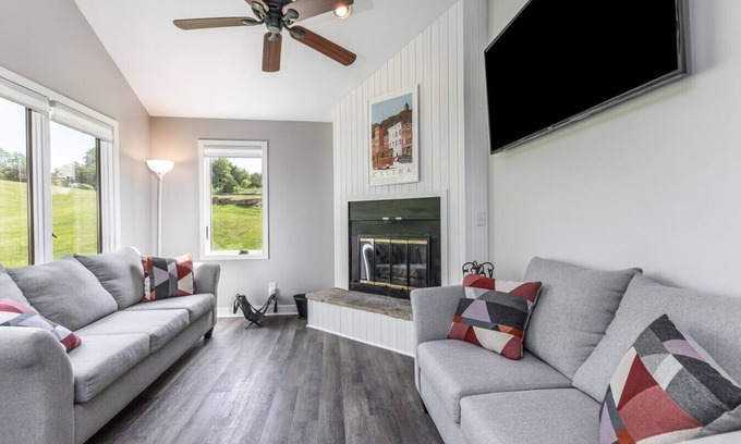 The Galena Territory Villa | Galena Territory | 2BR/2BA Townhome w/Fireplace & Scenic Views