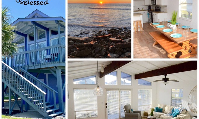 San Luis House | Galveston/Surfside Beach Retreat - Dog Friendly Home - 500 Steps to the Beach