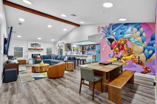 Grogan's Mill House | Game-Themed Stay with Hot Tub & Arcade home