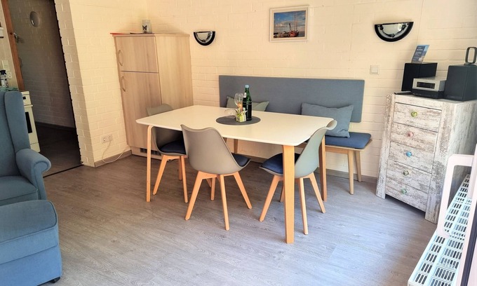 Maasholm-Bad Apartment | Gemütlich Eingerichtete Ferienwohnung mit Garten und Terrasse