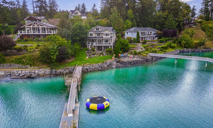 Gig Harbor House | Gorgeous family-friendly waterfront island home w/private dock, panoramic views