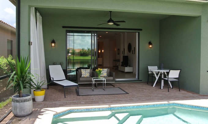 Naples House | Gorgeous New 3 Bedroom 3 Bath Home With Heated Private Pool And Lake Views!