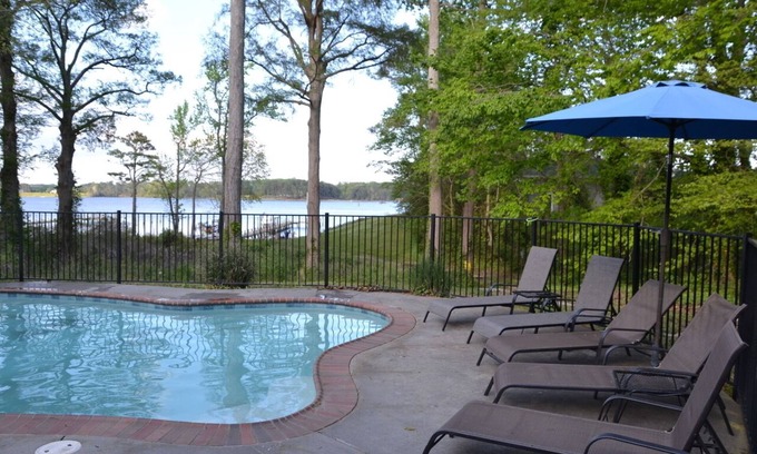 Lancaster House | Great home for holidays! Large kitchen, firepit & hot tub, beautiful water views