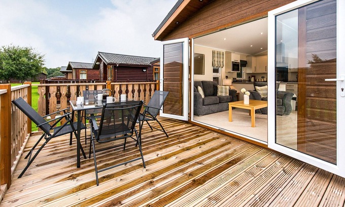 Carnforth Cabin | Gressingham 39 is extremely spacious, accommodating up to four guests in total comfort.