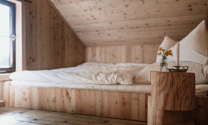 Frasdorf Cabin | Hütte 40qm, 2 Schlafzimmer, Küche, Garten, W-lan