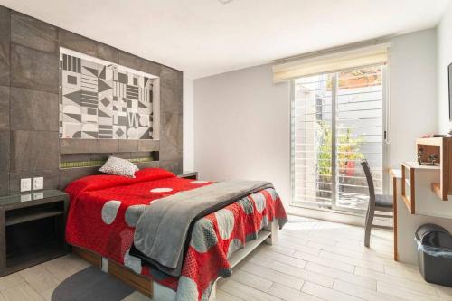 Gustavo A. Madero Apartment | Habitación Donovan, confortable con baño privado