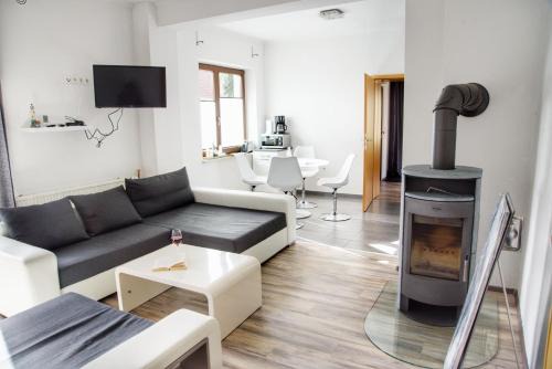 Monkebude Hotel | Haff-Ostseeferienhausapartment Erdgeschoß