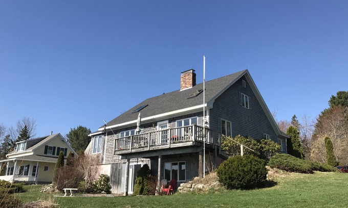 Round Pond House | Harbor Edge: Shorefront home in Round Pond with spectacular ocean views & access