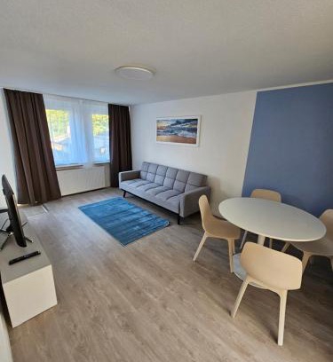 Oberhausen Apartment | Helle und ruhige Ferienwohnung im Ruhrgebiet mit Balkon und Garten