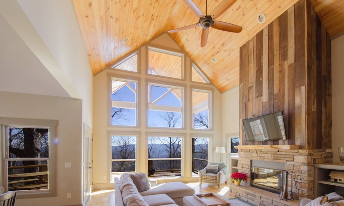 Laurel Ridge Ski Chalet | Hikers' Haven Beautiful Chalet Home with expansive winter views in Laurel Ridge