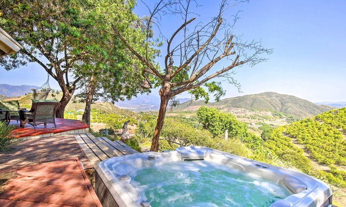 Rainbow CDP House | Hilltop Home in Wine Country w/Hot Tub & Views!