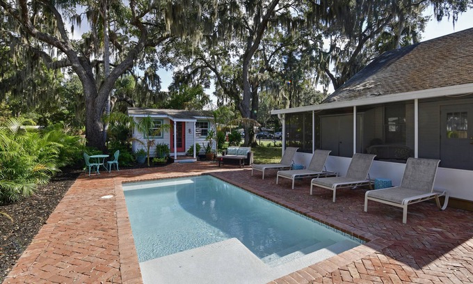 Palmetto Cottage | Historic 1930s Cottage + Heated Pool + 12mi to beaches & 1 mi to downtown