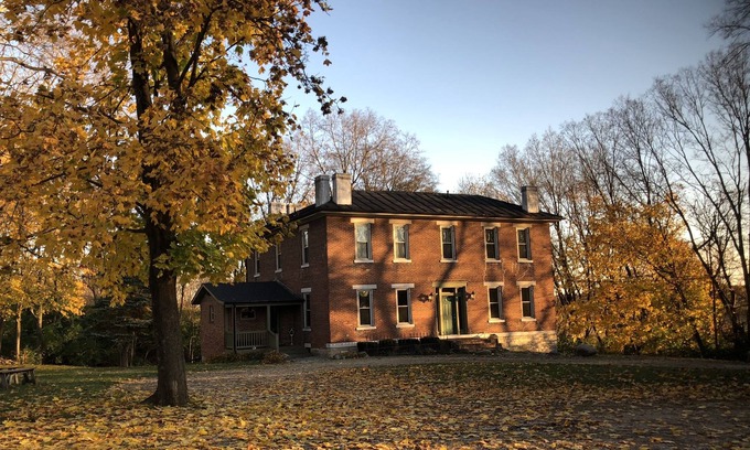 Fairborn House | Historic home (circa 1834) on 18 acre country setting with 2 story balcony