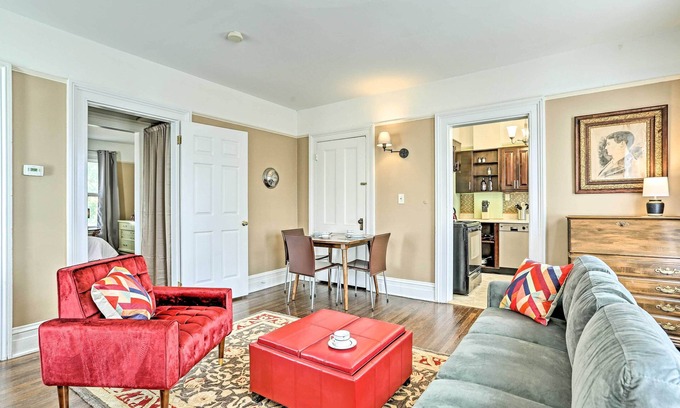 Poughkeepsie Apartment | Historic Poughkeepsie Apt - Walkable Location