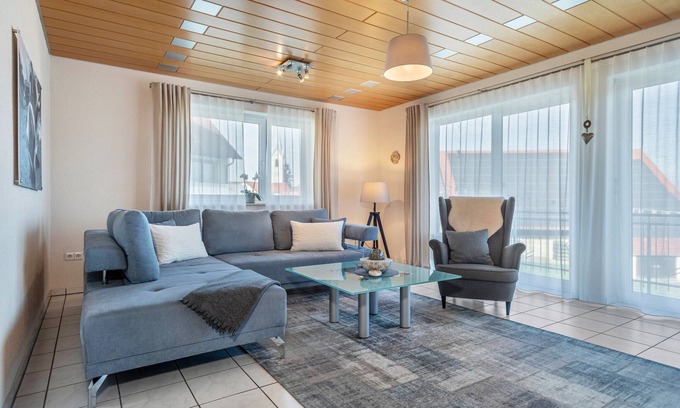 Eggenweiler Apartment | Holiday Apartment Lichtblick with Balcony and Mountain View