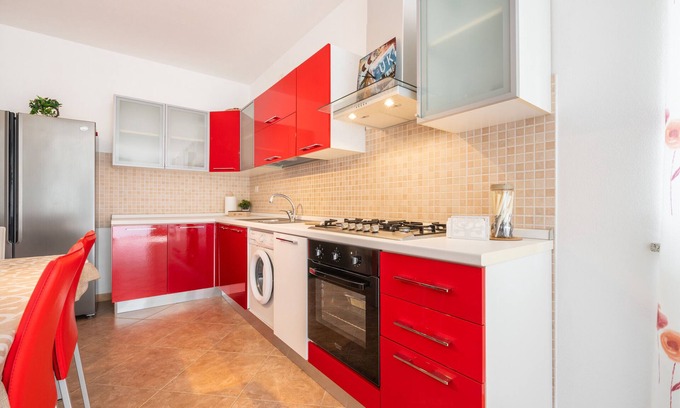 Masainas Apartment | Holiday Apartment "Is Lais 1" with Sea View, Shared Garden & Wi-Fi