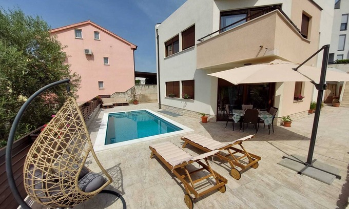 Krk Villa | Holiday Home Ira with pool, family friendly, WiFi, parking, pets allowed