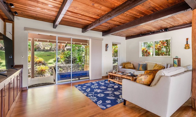 Hawaii Kai House | Home with ocean views, studio, large lanai, koi pond, washer/dryer