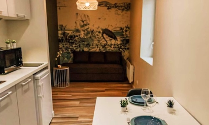 Saint-Chamond Apartment | Homerez - Beautiful studio for 2 ppl. at Saint-Chamond