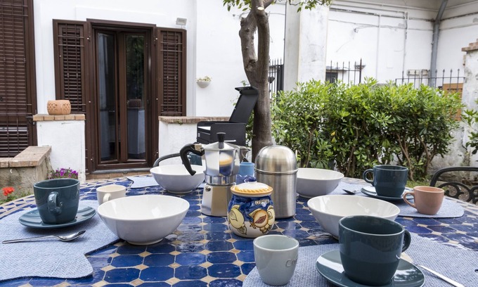 Historical Downtown Salerno House | House Garden San Lorenzo