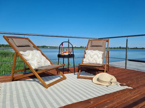 Mielno Boat Rental | Houseboat in azy by Lake Jamno and Sea