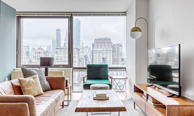 Union Square Apartment | Ideal Union Square 1BR w/Gym + W/D + Doorman near NYU by Blueground