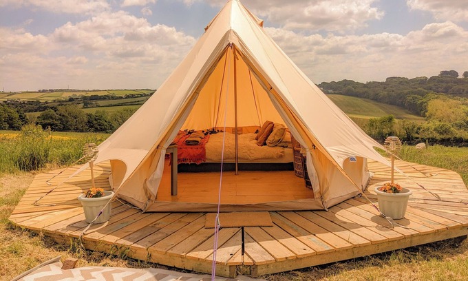 Bideford Cabin | Immaculate Bell Tent Retreat, North Devon