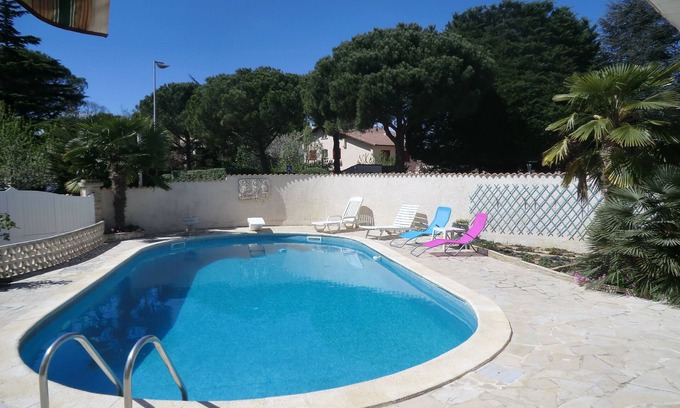 Lattes Villa | In villa, independent apartment 130 m2 air-conditioned. 10x5 pool