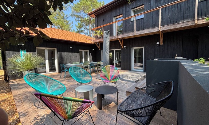 Lacanau-Ocean House | Istana - Lacanau-Océan, 8/10p, south beach by foot