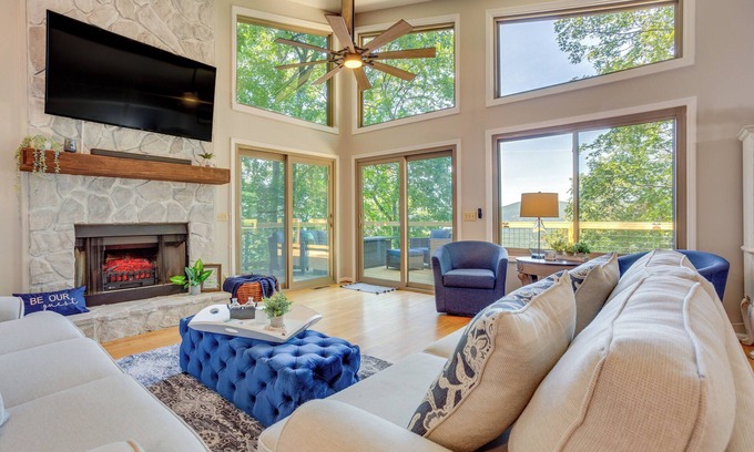 Tate House | Jasper Vacation Rental w/Decks, Fire Pit & Views!