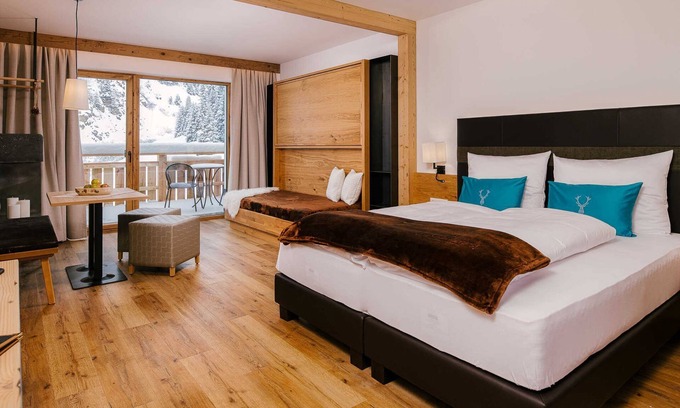 Nauders Cabin | Jochelius - 1900m - Bergresort und Restaurant - Doppelzimmer Deluxe
