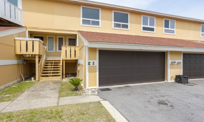 Pensacola Beach House | Just steps to the gulf and the complex pool is just out the back door!
