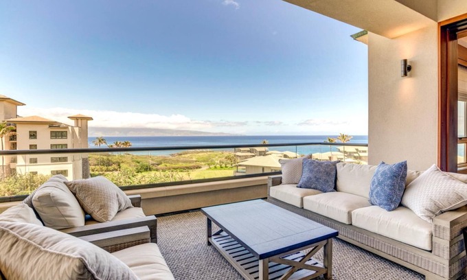 Montage Kapalua Bay Apartment | K B M Resorts: Molokai At Montage Kapalua Bay, Ocean View, 3 Bedrooms Penthouse, Steps to Beach and Kapalua Bay, Includes Rental Car!