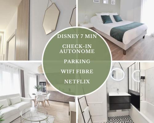 Bailly-Romainvilliers Apartment | L'Olivier Centre ville Parking Disneyland 4 personnes et 1 bébé