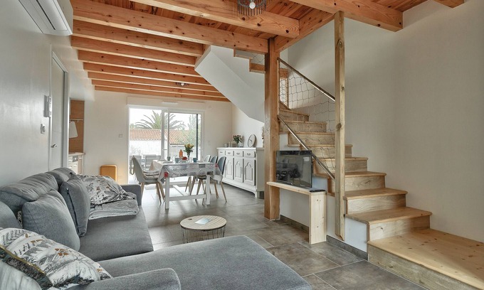 La Gueriniere Ski Chalet | La Guérinière - 650m from the beach - Garden