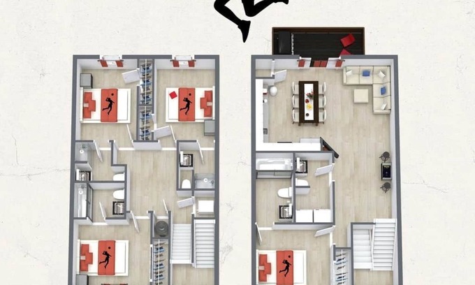 Bloomington Apartment | Lady Hoosier Hall - 4 Bd Townhome by IU Sports