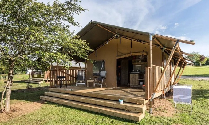 Naucelle House | Lake Bonnefon campsite * - > NEW Safari Premium Tent 2 bedrooms 4 people